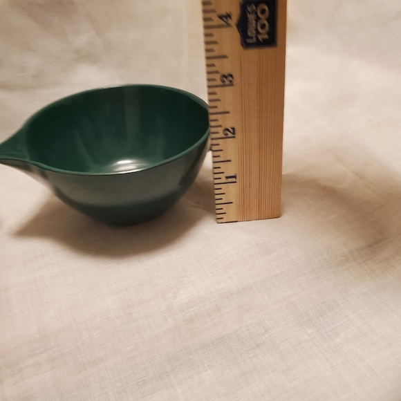 Color-Flyte Mid Century Moderne Creamer + Sugar Branchelle Dk Green - Picture 2 of 9